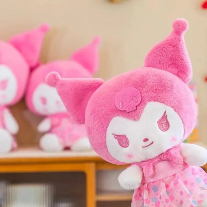 Kuromi Melody Plush Toy, Kawai Stuffed Doll Soft Toys for Kids Girls and Boys, Anime Girl Plush Dolls