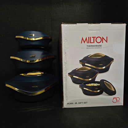 Milton pearl jr.gift set of 3 pieces Thermoware Insulated casserole hot&cold,bpa free,Food Grade hot pack