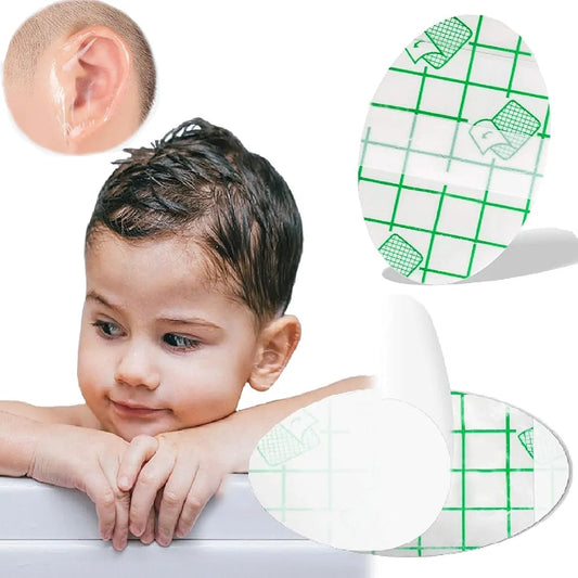 Baby Waterproof Ear Stickers, Baby Waterproof Ear Protector, Newborn Baby Ear Correctors for Swimming Showering Snorkeling and Other Water Sports Kids Invisible Patch Bandage