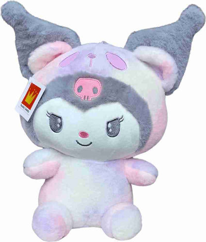 Kuromi Melody Multi colour Plush Toy, Kawai Stuffed Doll Soft Toys for Kids Girls and Boys, Anime Girl Plush Dolls