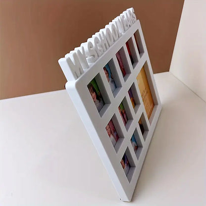 My school years photo frame to hold inspiring creative moments of your schooling with 12 slots