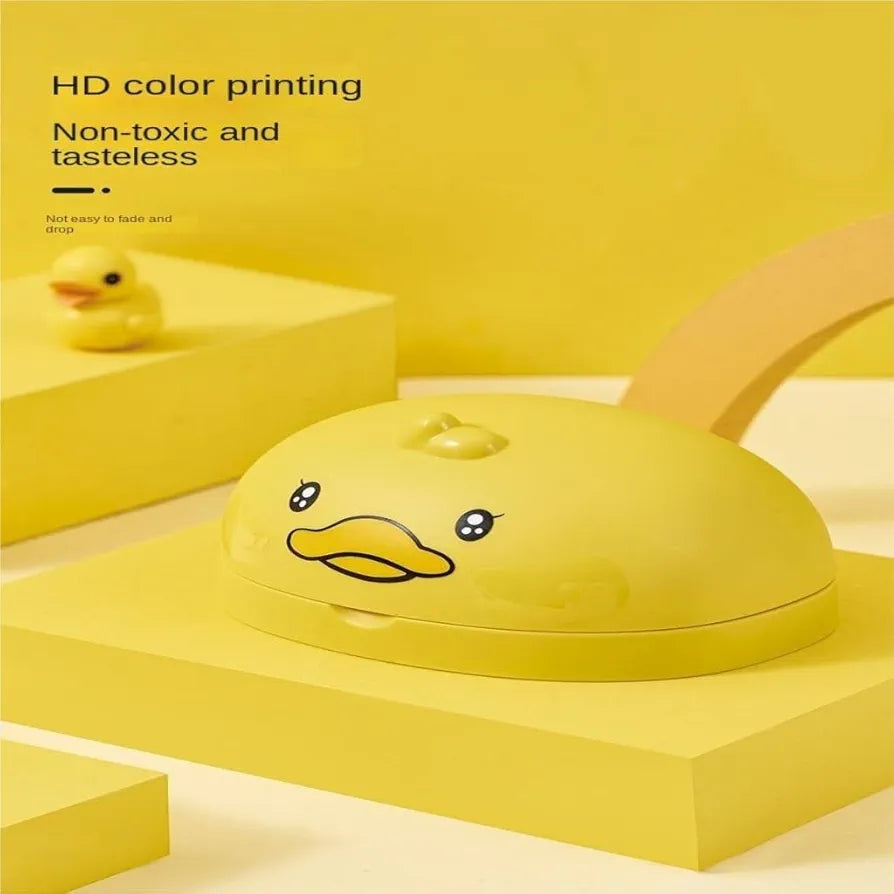 Soap Dish Cartoon Yellow Duck Portable Soap Box with Cover, Creative Handmade Soap Storage Box for Bathroom Soap Box