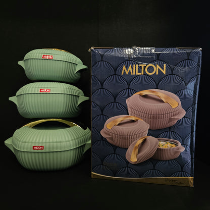 Milton Oyster regular 3 piece gift set with Stainless Steel Hot&Cold,pu Insulated,bpa free,Food Grade hot pack