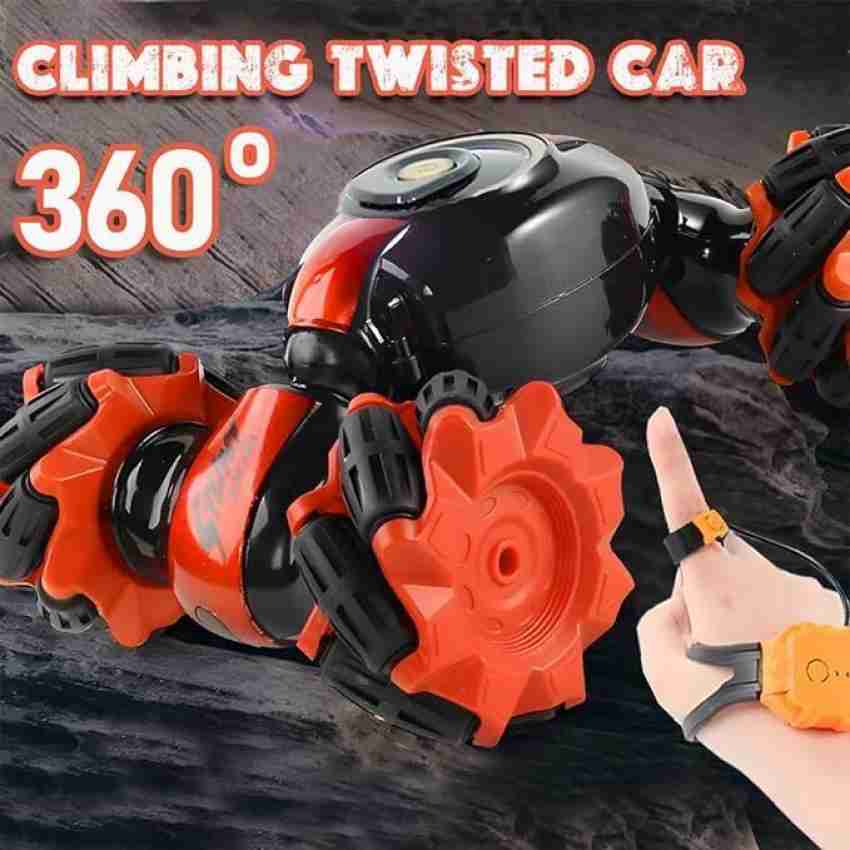 Smoke Twist Car With Double Remote Control Dancing Stunt Car Rechargeable car for kids to make more fun