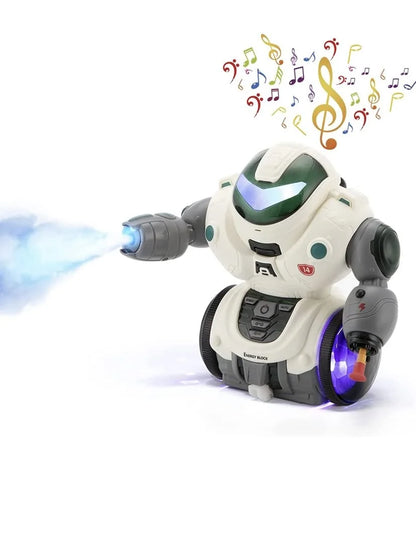 Robot Toys for Boys Girls Dancing Singing Walking Talking Sliding Robot with Colorful and Spray Electronic Toys Interactive Early Educational Robot Toys